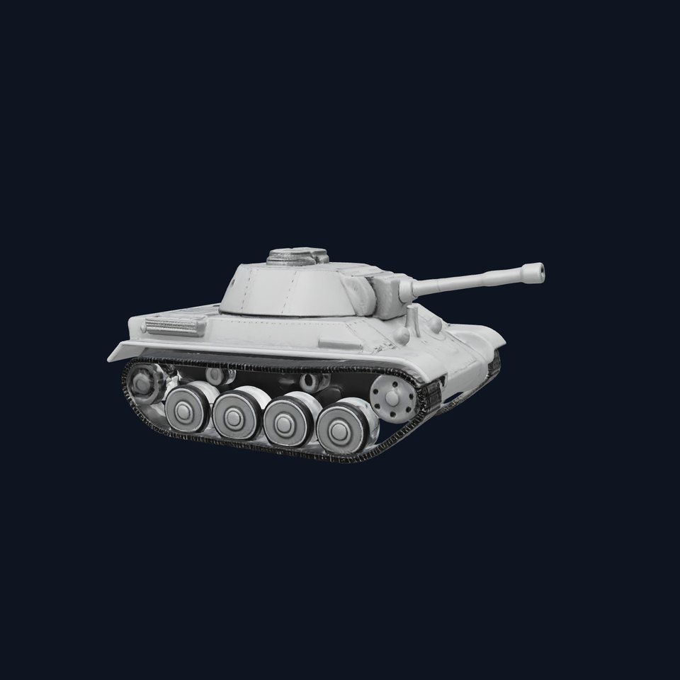 Gray Armored Tank model pack